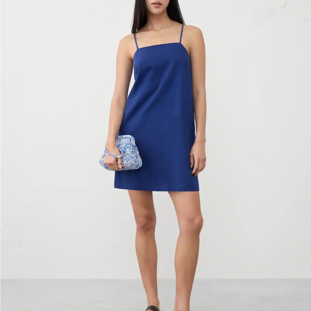 Banana Republic Blue Spaghetti Strap Mini Sundress